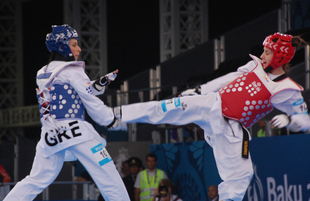 Bakı 2015 I Avropa Oyunları çərçivəsində taekvondo yarışları. Azərbaycan, 16 iyun 2015